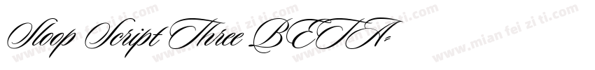Sloop Script Three BETA字体转换